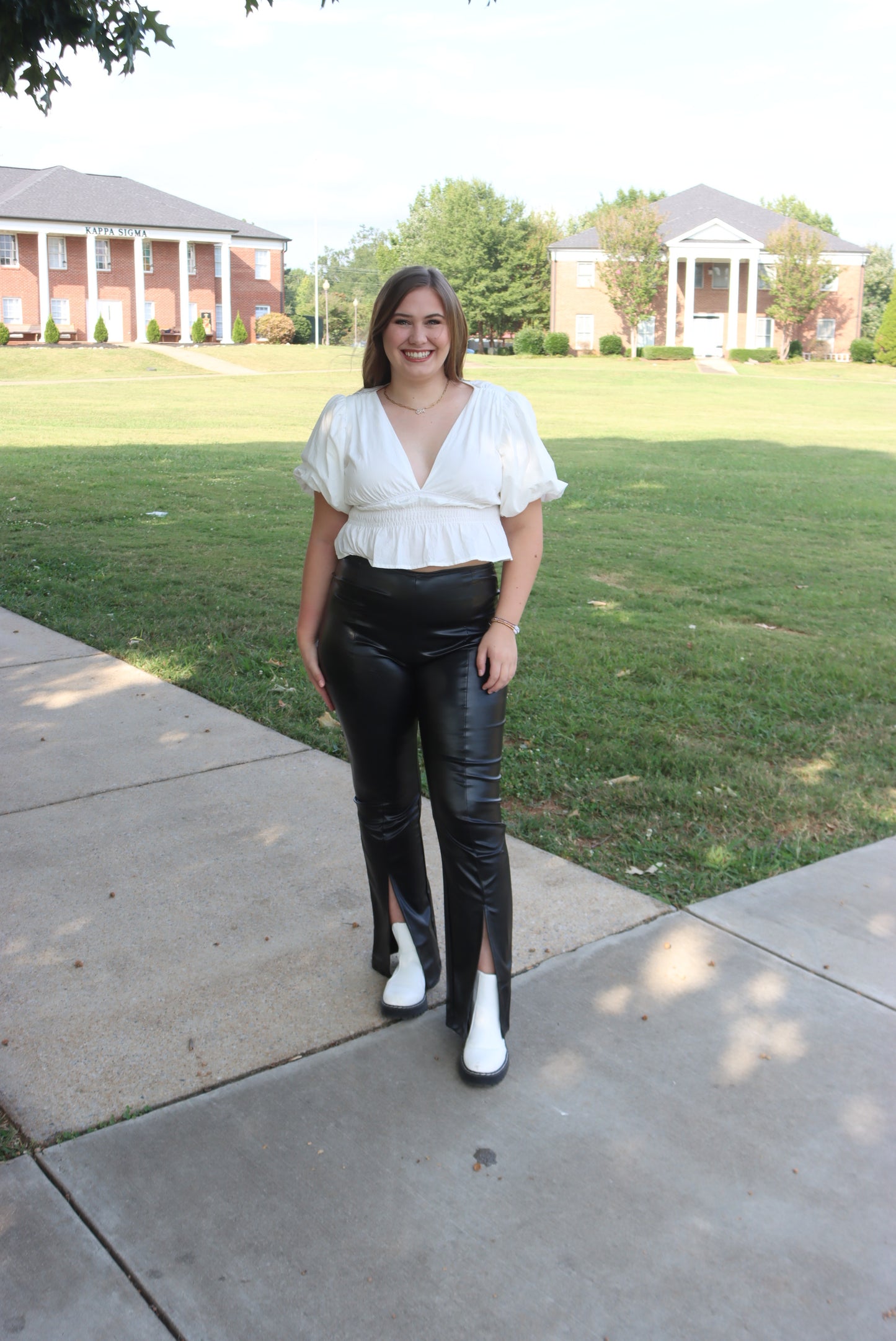Faux Leather Pants